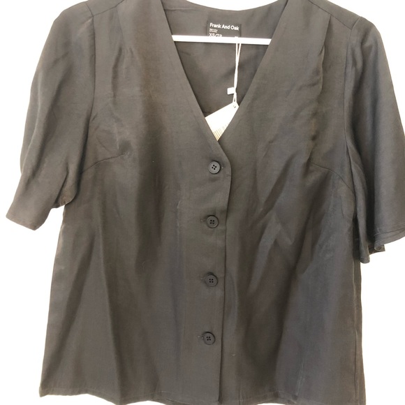 Frank and Oak Flutter Sleeve Top - Picture 2 of 6